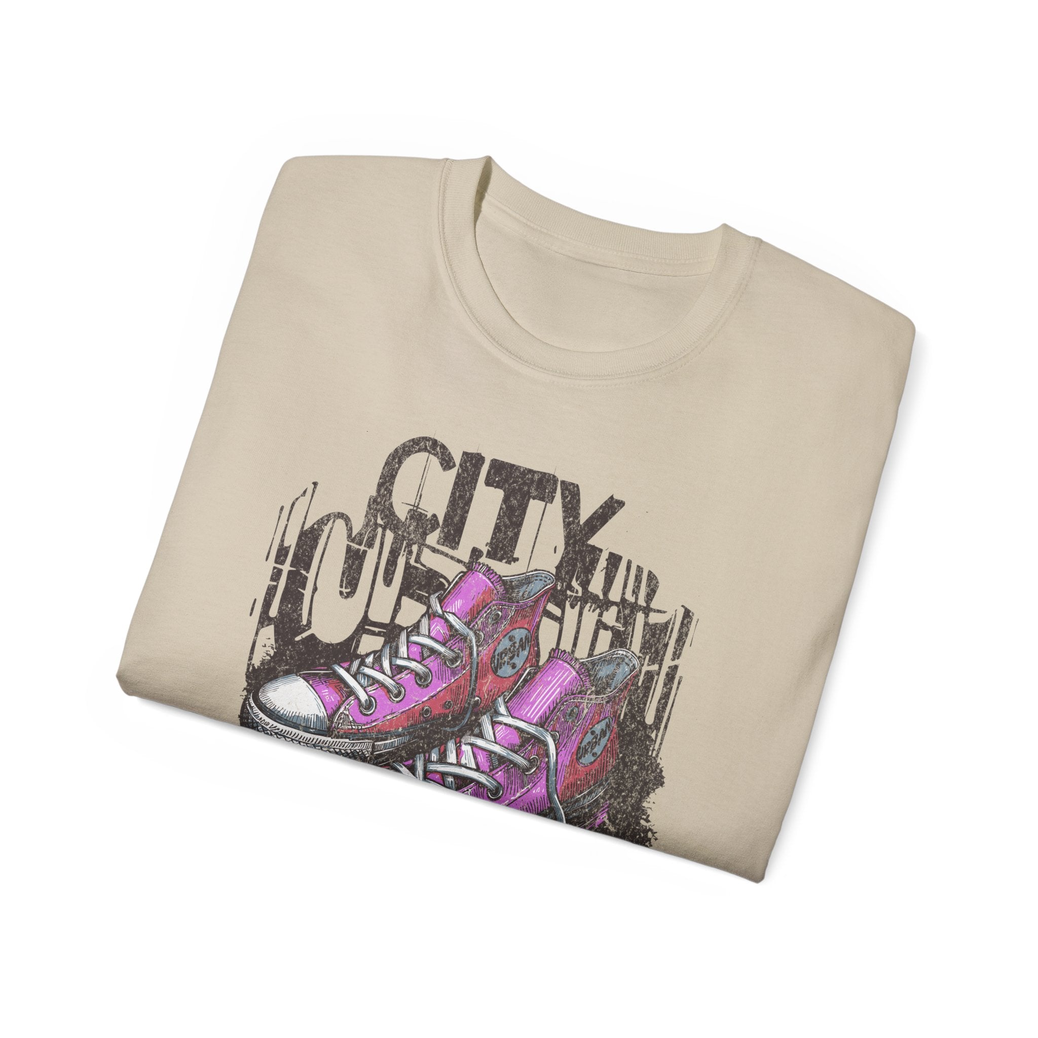City Streets - Unisex Cotton Tee (Front) - Damned Threads